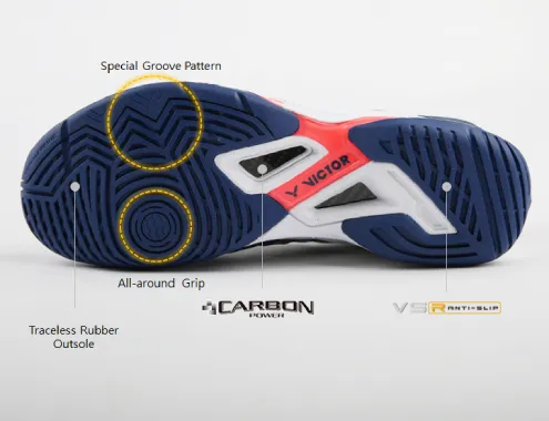 Traceless Rubber Outsole
Better anti-slip ability ...