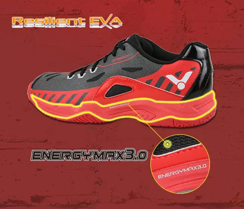 Resilient EVA
Highly resilient midsole material is...