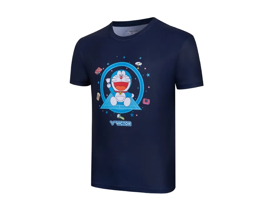 VICTOR Doraemon Junior Knitted T-Shirt T-524JRDRM B